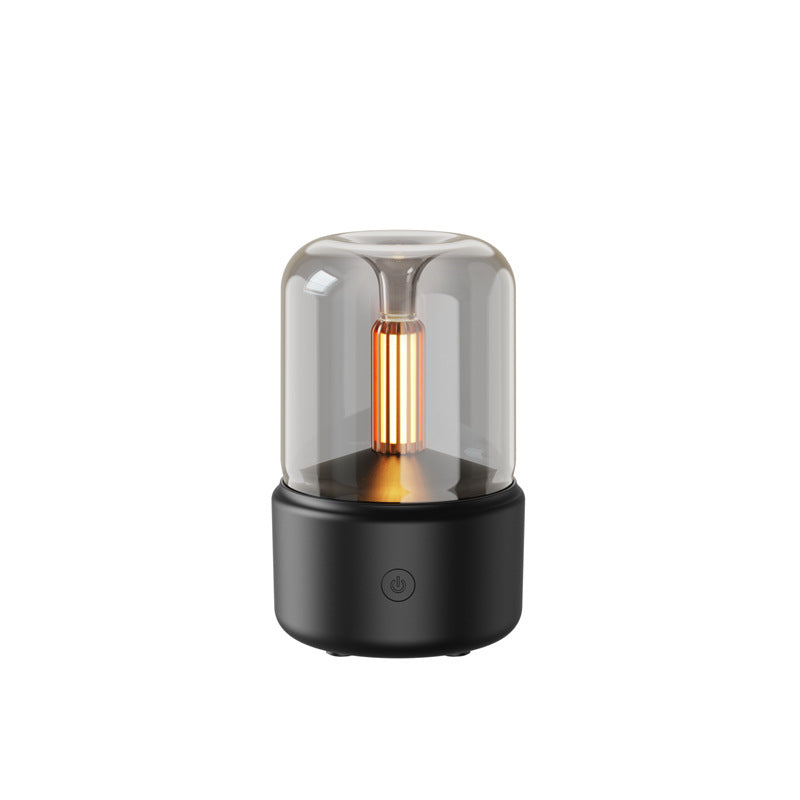 Ambiance lumière humidificateur bougie lumière Aroma Diffuseur portable 120ml USB électrique Hum
