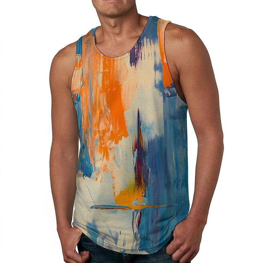 Hommes Arrivée d'été Hawaïen-Imprimer Veste Casual