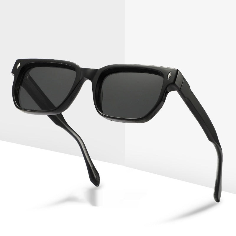 Lunettes de soleil vintage à cadre carré pour femmes