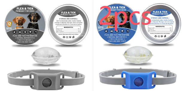 Suit de la capsule de collier de bouton d'insectifuge pour animaux de compagnie