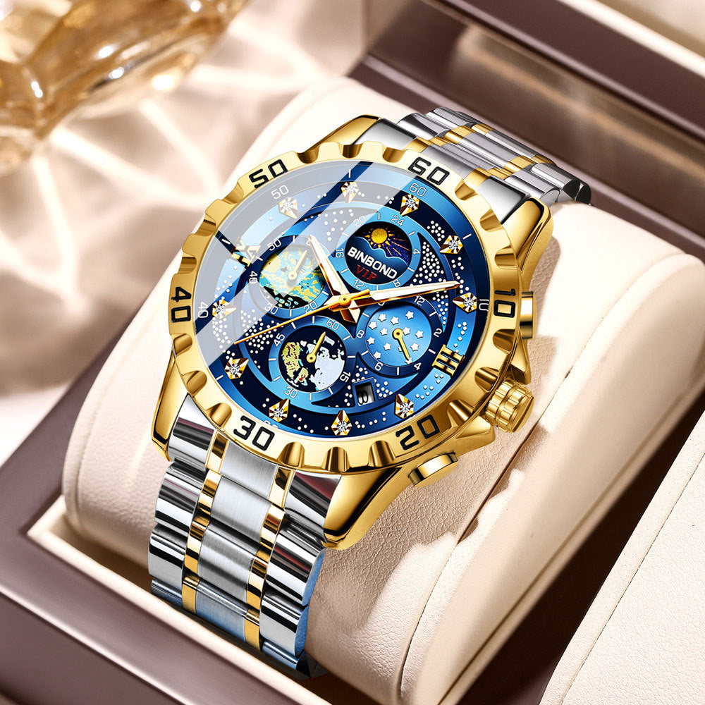 Montres Quartz Business Watch Imperméable Petites Trois broches