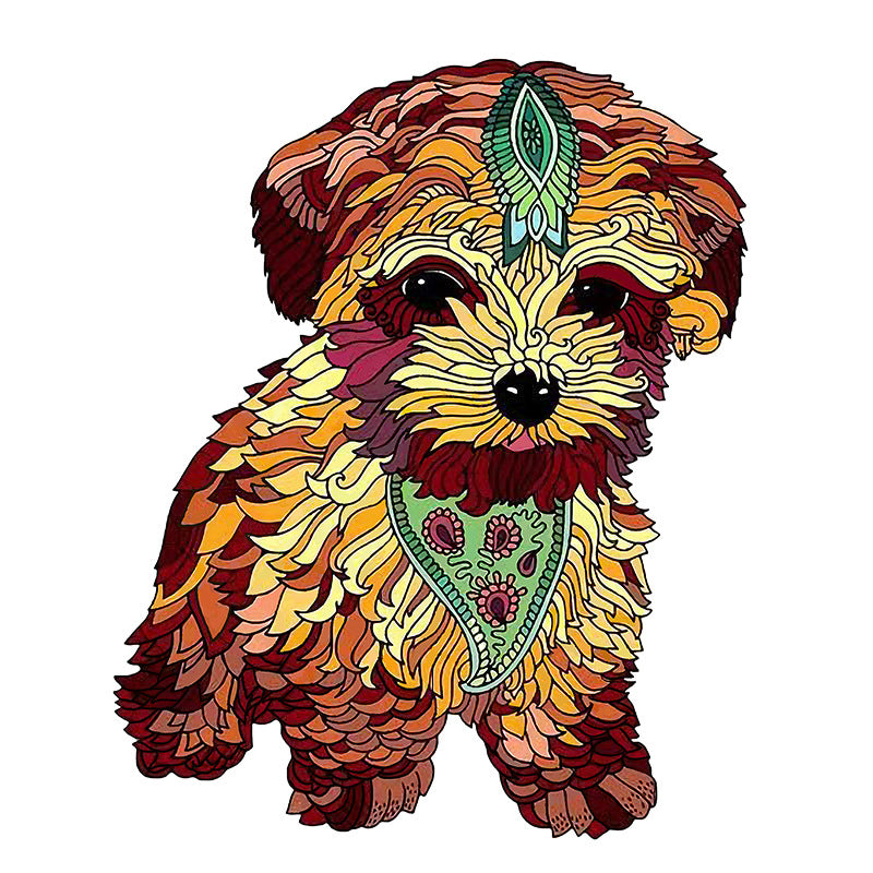 A5 Puzzle animal en bois