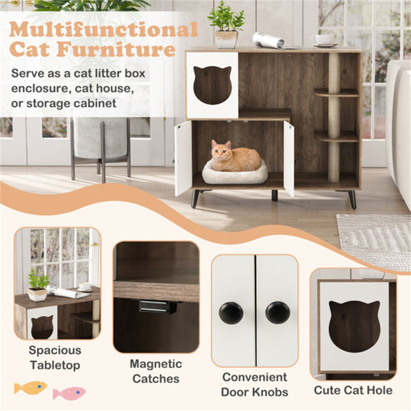 Boîte à litière Cat avec poste de découpe Cat