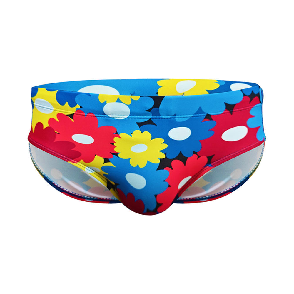 Slips de natation couleur fleur