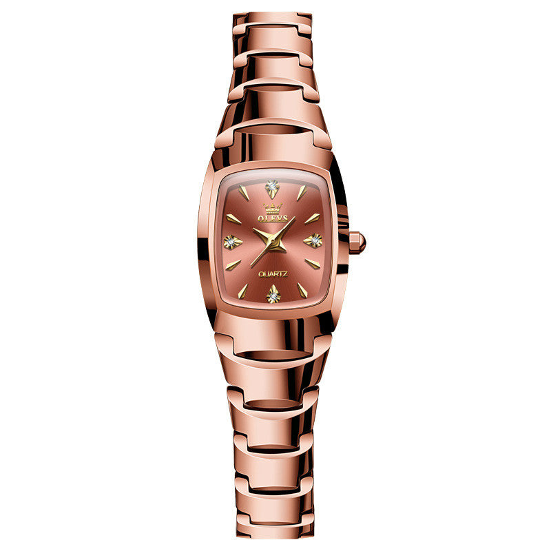 Tungsten en acier Quartz Montres Femmes Mode