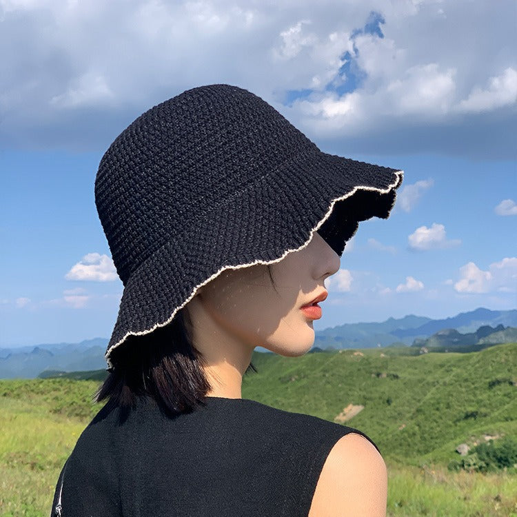 Chapeau de pêcheur bordé d'eau pour femmes
