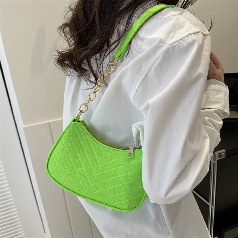 Sac à bandoulière en feutre pour femmes