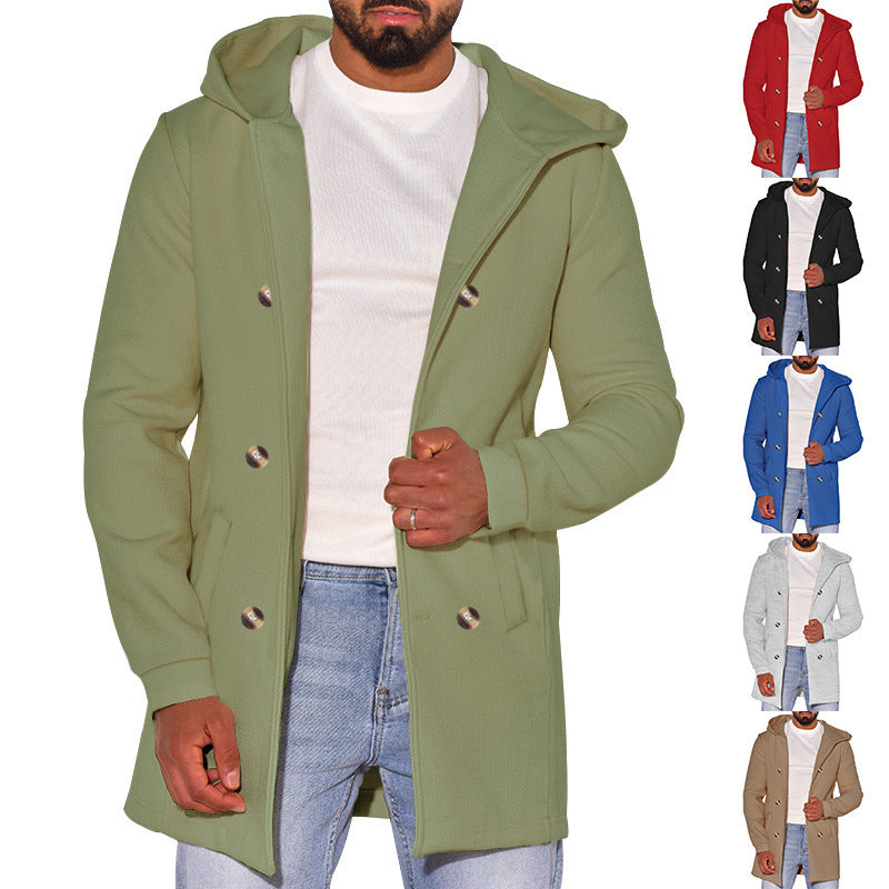 Manteau polyvalent en laine pour hommes