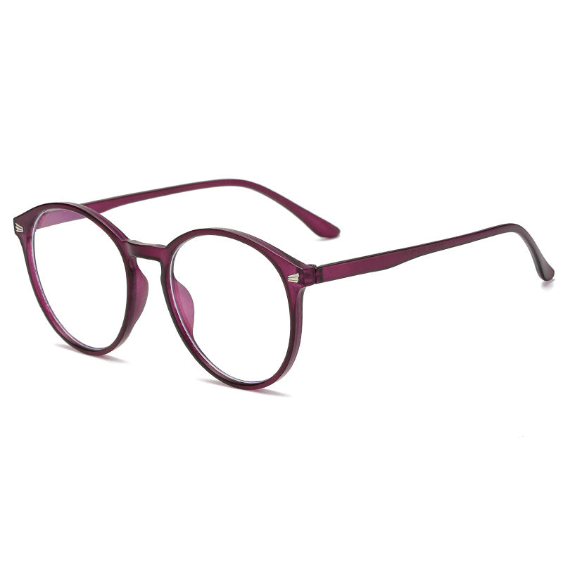 Cadre rond Retro Blue-light-blocking Cadre en verre