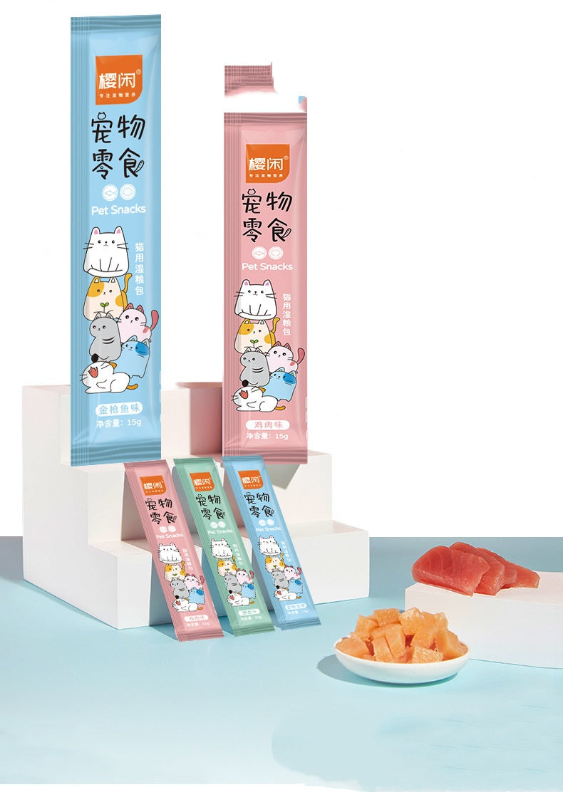 Cat traite les aliments de chat entiers de chat pour les chats enceintes et gain de poids