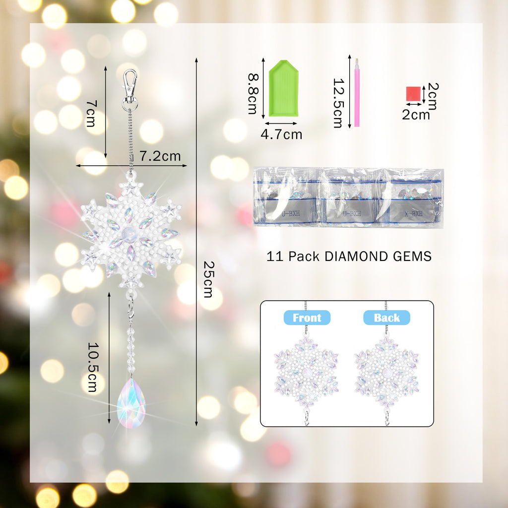 Décorations de soirée et accessoires - Diamant Set de Noël - 6 bricolage Porte-clés
