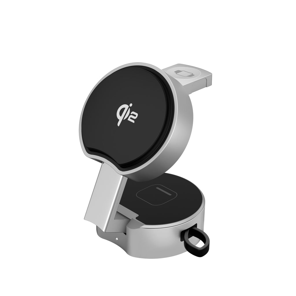 Wireless Retractable Cable 3-in-1 Charger