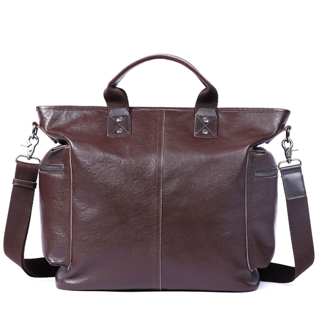 Épaule et sac de corps en cuir pleine fleur pour hommes