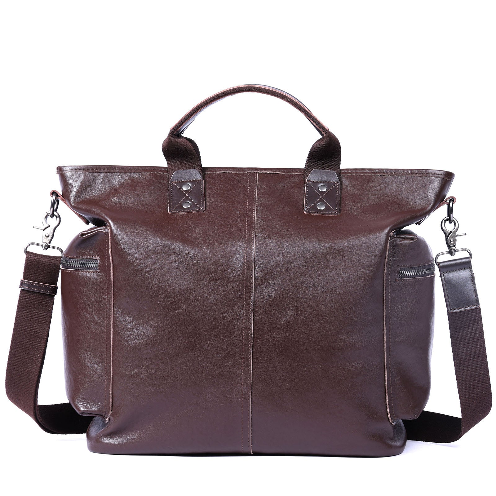 Épaule et sac de corps en cuir pleine fleur pour hommes