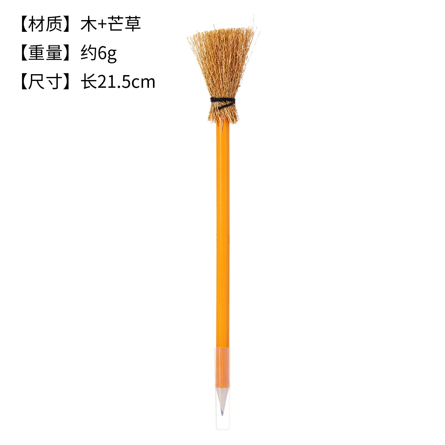 Crayon en bois d'Halloween Magic Wand Crayon Witch Broom Pen Harry Potter Verres Cadre Craft