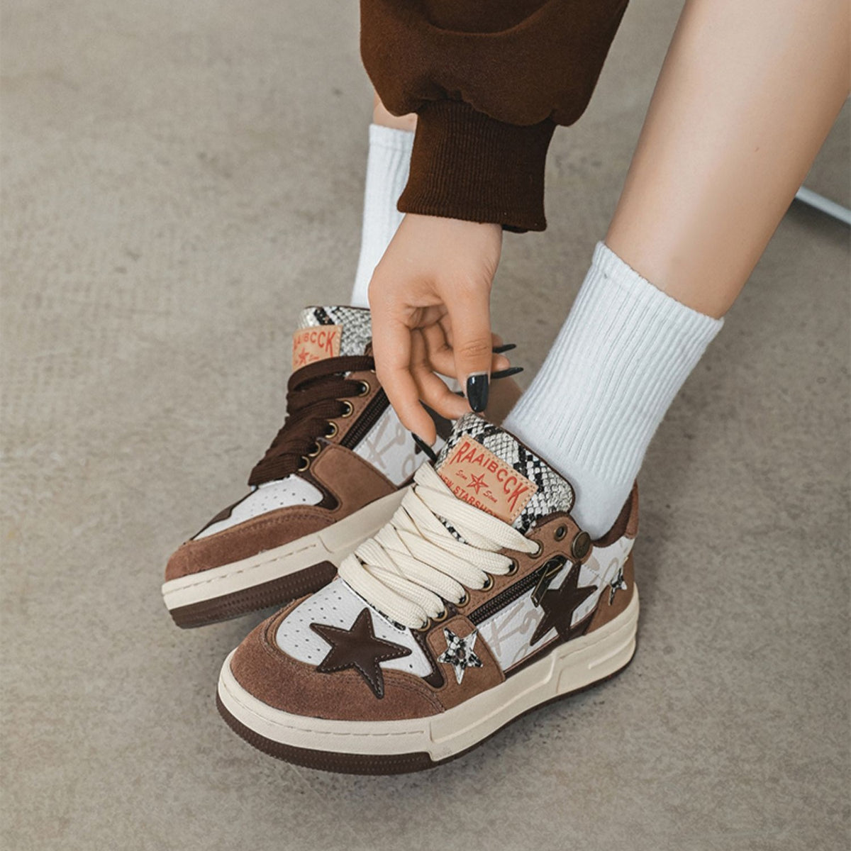 Chaussures Brown Star Retro pour hommes