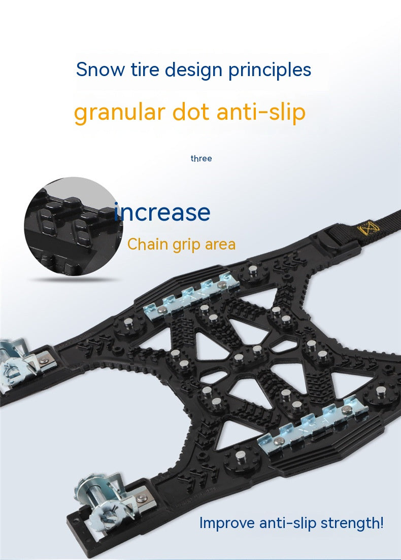 Chaîne en acier non patinée universelle Chaîne de pneus Chaîne de pneus non patinée Voiture SUV SUV universelle