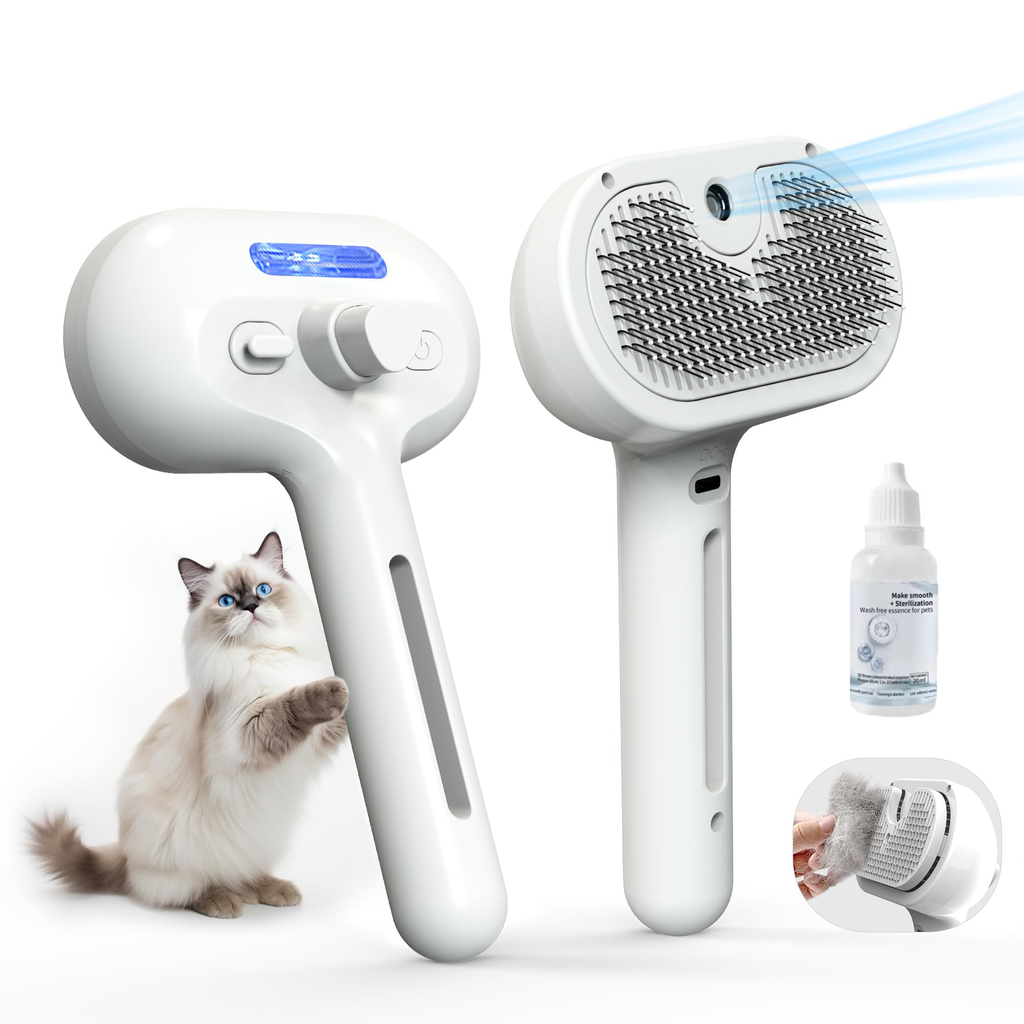Brosse à vapeur pour chats et chiens