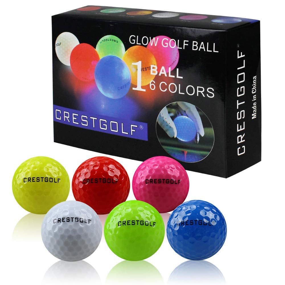LED Glowing Golf Ball Night Pratique 6 pièces dans une boîte