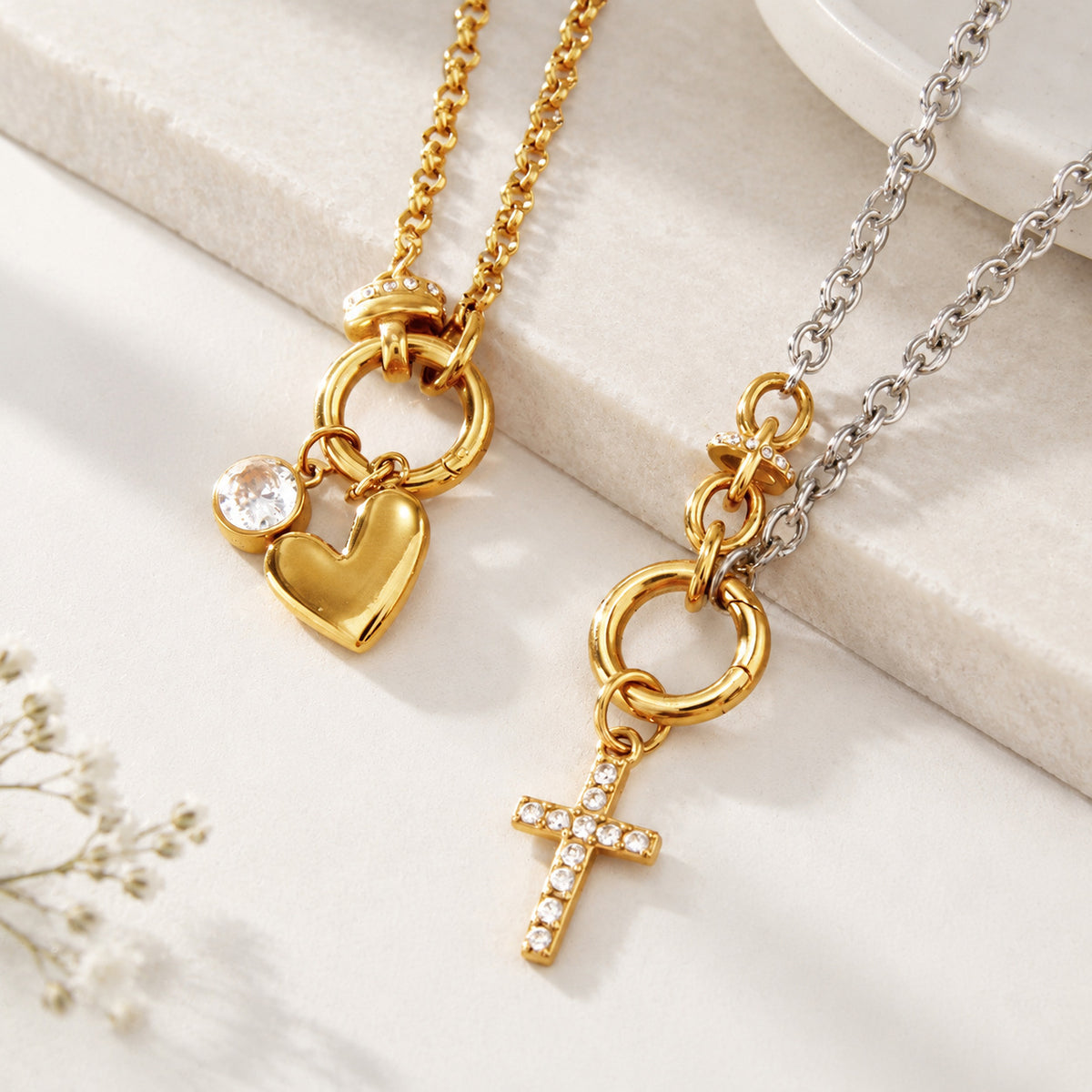 Collier en acier inoxydable pour les femmes