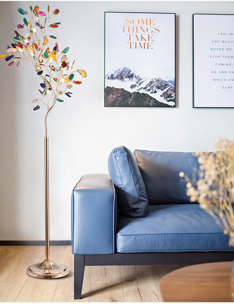 Lampadaire Nordic Living Room Creative Agate Tree Branch Shape
