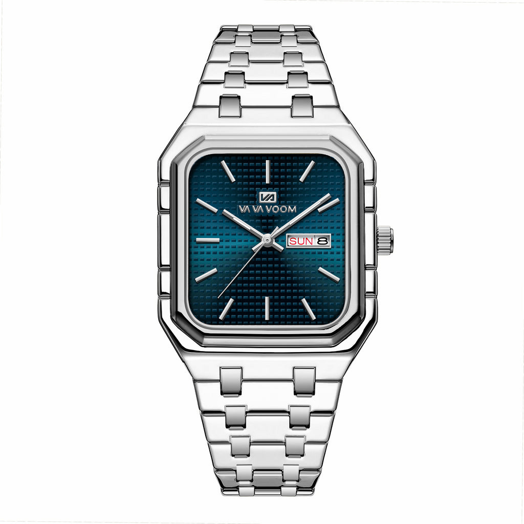 Homme Casual Élégant montre carrée lumineuse