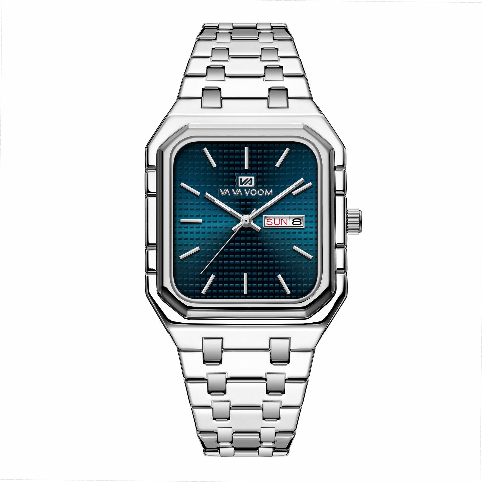 Homme Casual Élégant montre carrée lumineuse