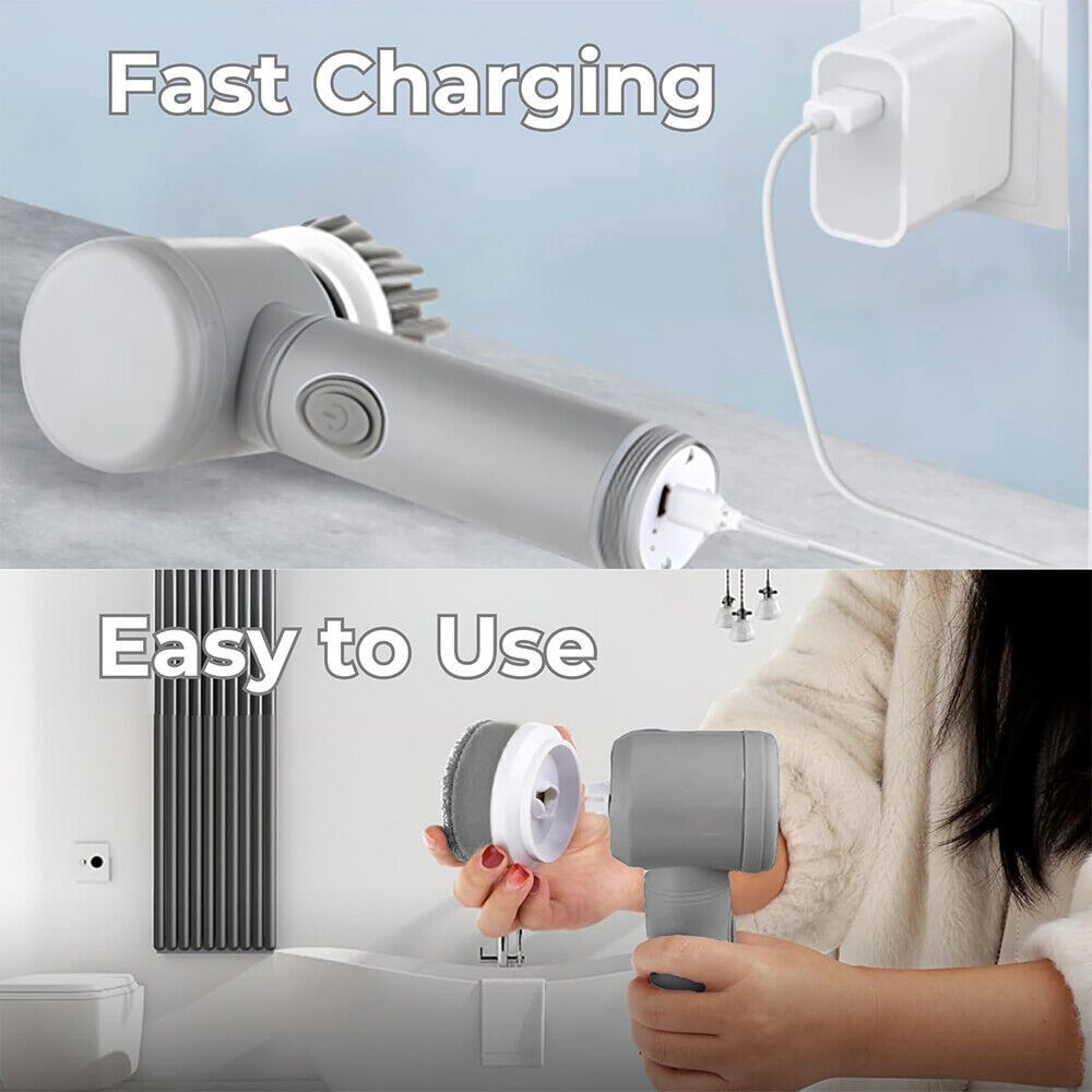 Brosse de nettoyage électrique rechargeable sans fil Spin Scrubber Turbo Scrub Cleaner