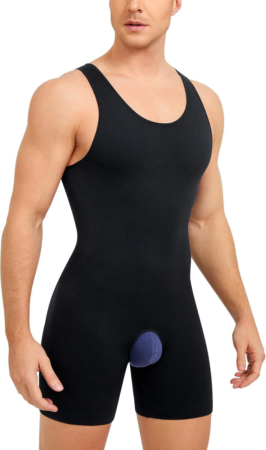 Corsets en forme de corps pour hommes Crotch Hollow-out Cinched Belly Contract Inner Wear Base Bod