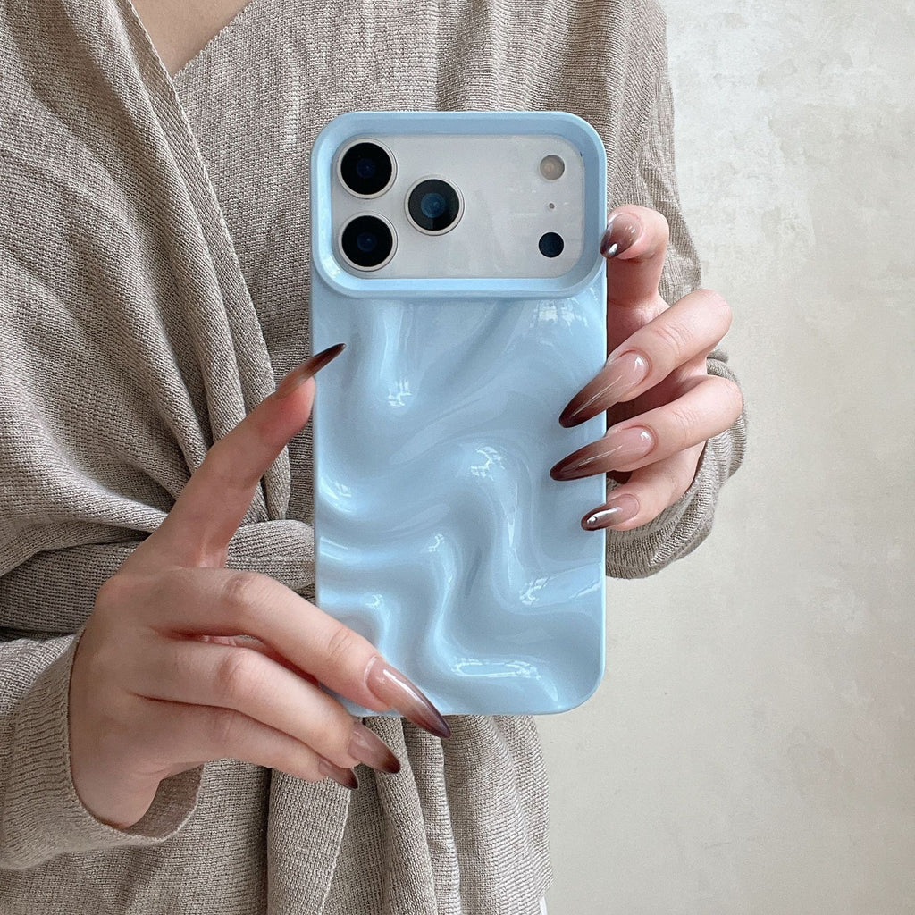 Style coréen Simple Ins en trois dimensions Ripple d'eau Soft Shell