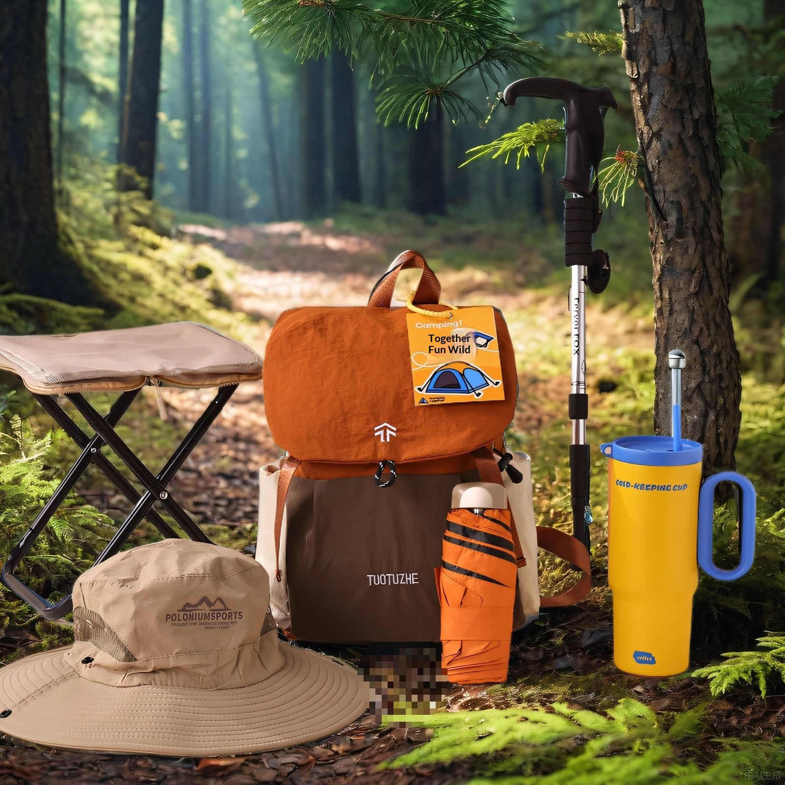Activité de plein air Souvenir Feutre Sac à dos