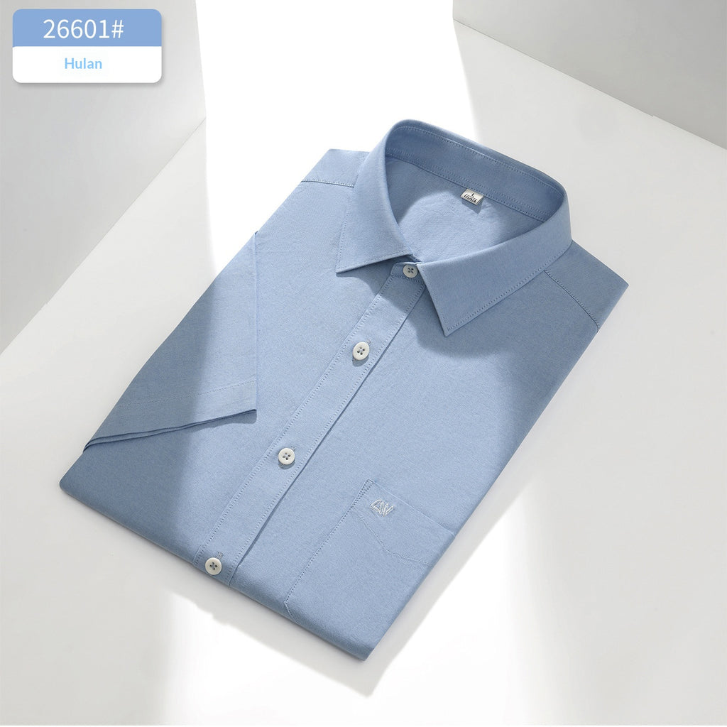 Chemise casuale en coton manches courtes pour hommes