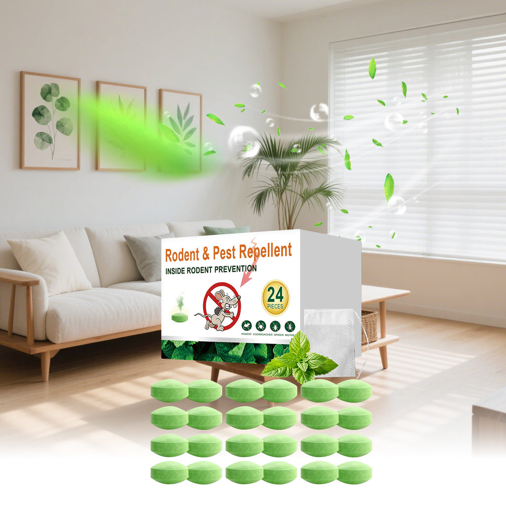 Rodent and insect repellent pellets