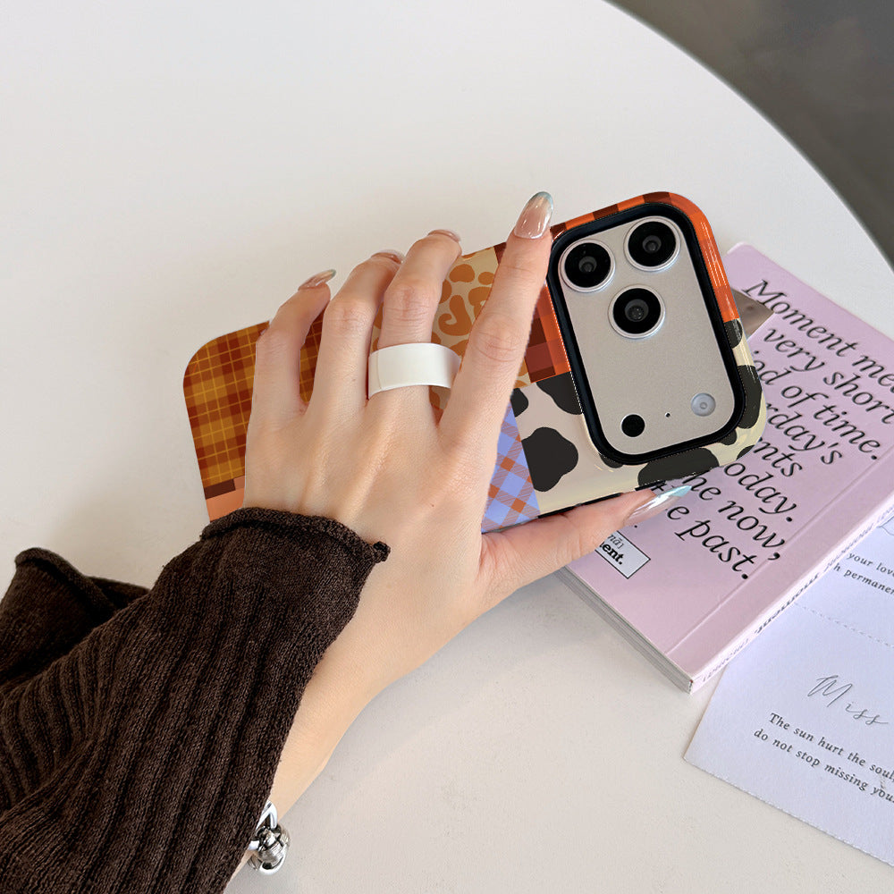 Meilleure vente Film et stand Two-in-one Phone Case