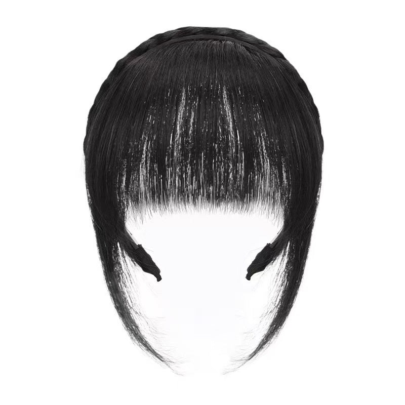 Bangs Wig Bande artificielle de cheveux de twist twist femme intégré