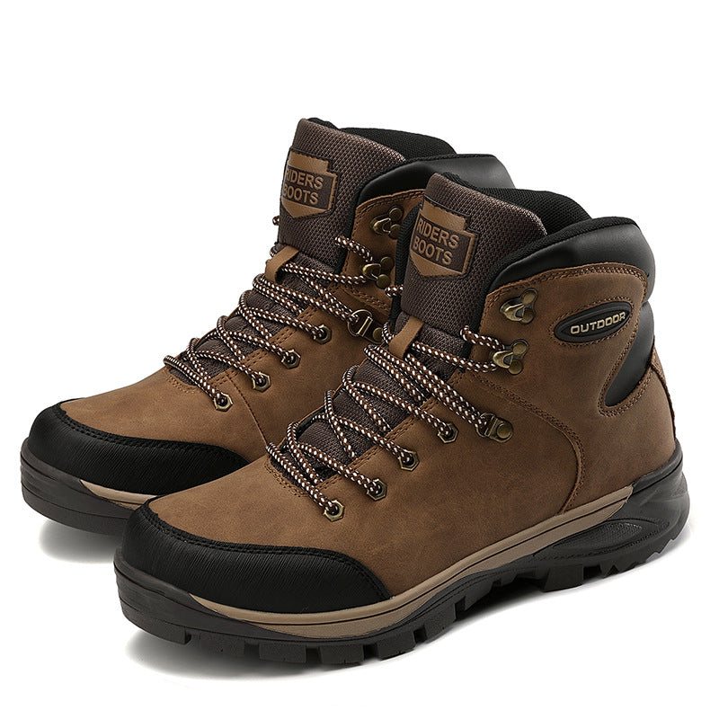 Chaussures Homme de grande taille d'hiver Bottes de coton haut de gamme Plus Velvet pour garder chaud