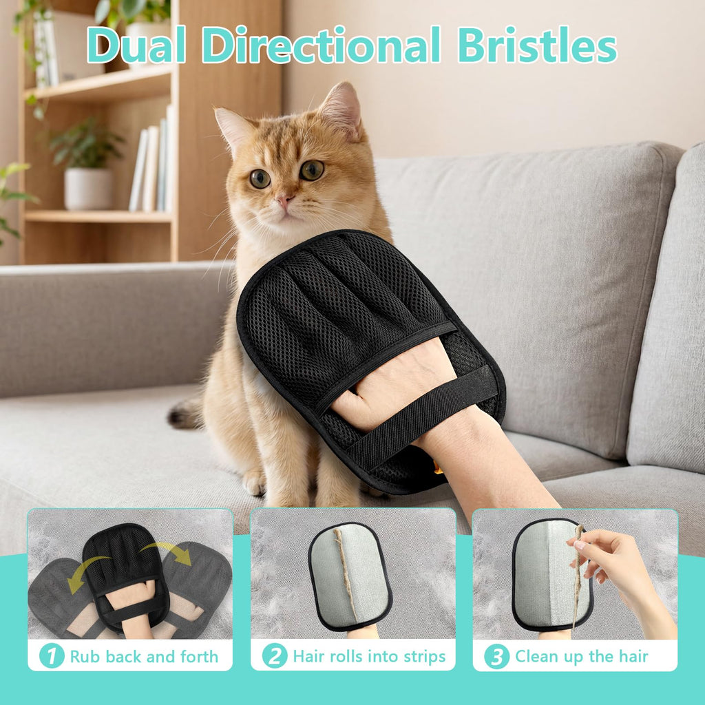 Gants de suppression des cheveux pour chiens et chats