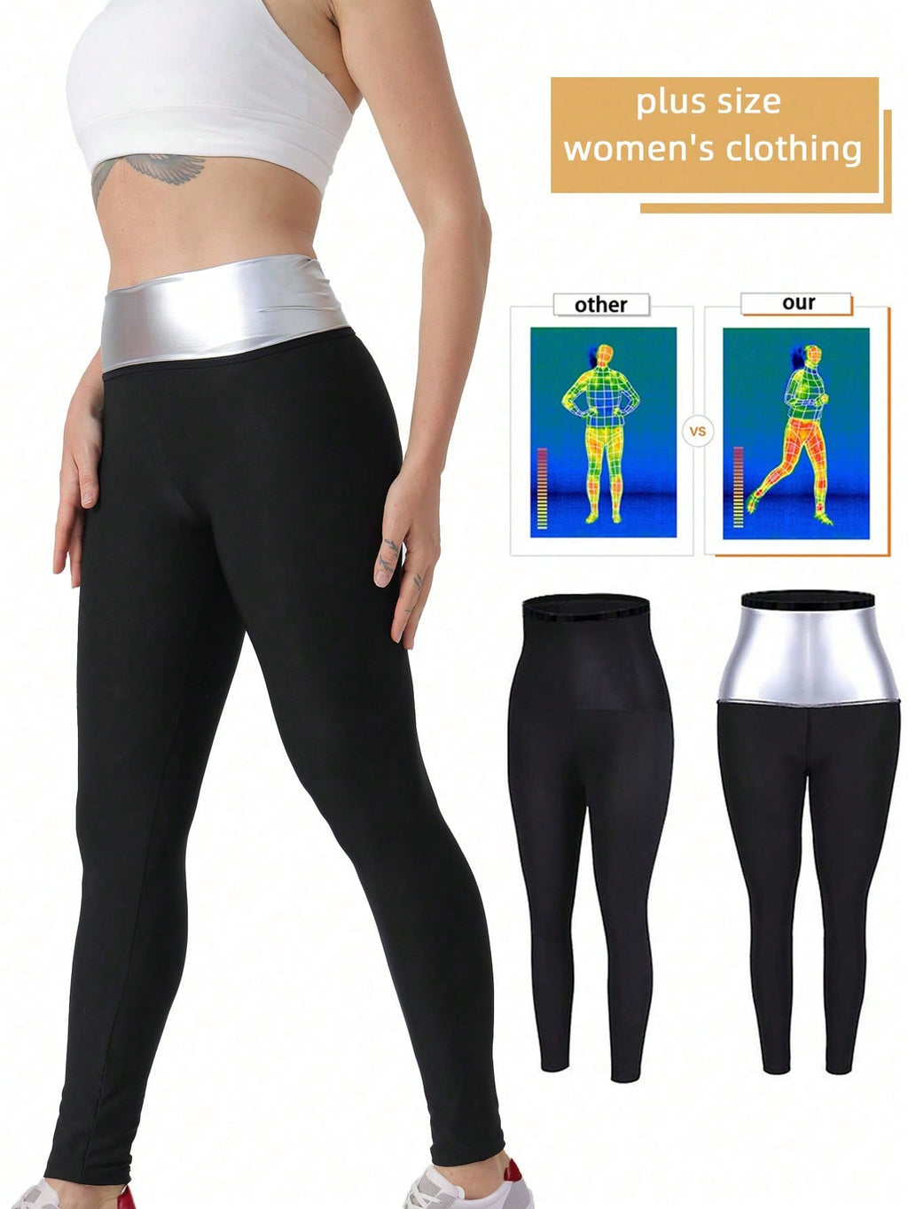 Sauna Sweat Shapewear Shorts Leggings Pantalons Workout Weight Loss Lower Body Shaper Sweatsui