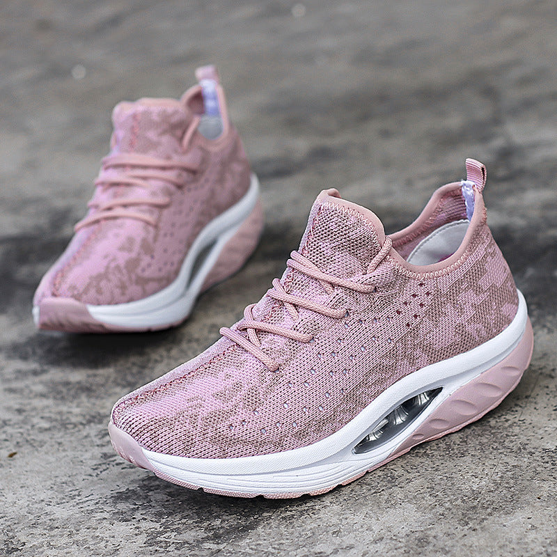 Femmes Respirant Flyknit Athleisure Chaussures
