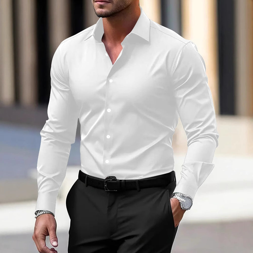 Chemise Homme à manches longues Plus Taille Business