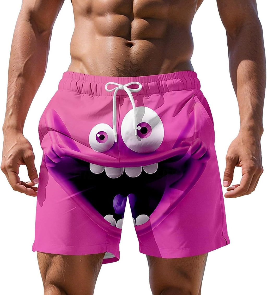 Shorts de plage à impression numérique 3D pour hommes plus grande taille