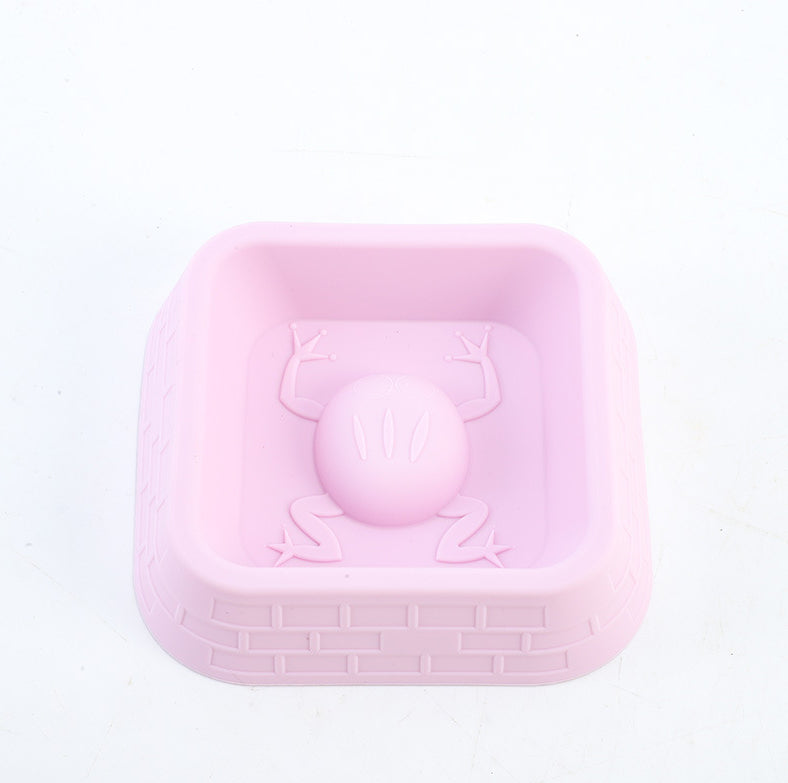Silicone Pet Slow Food Bowl-Pink-Silicone-1 pièce