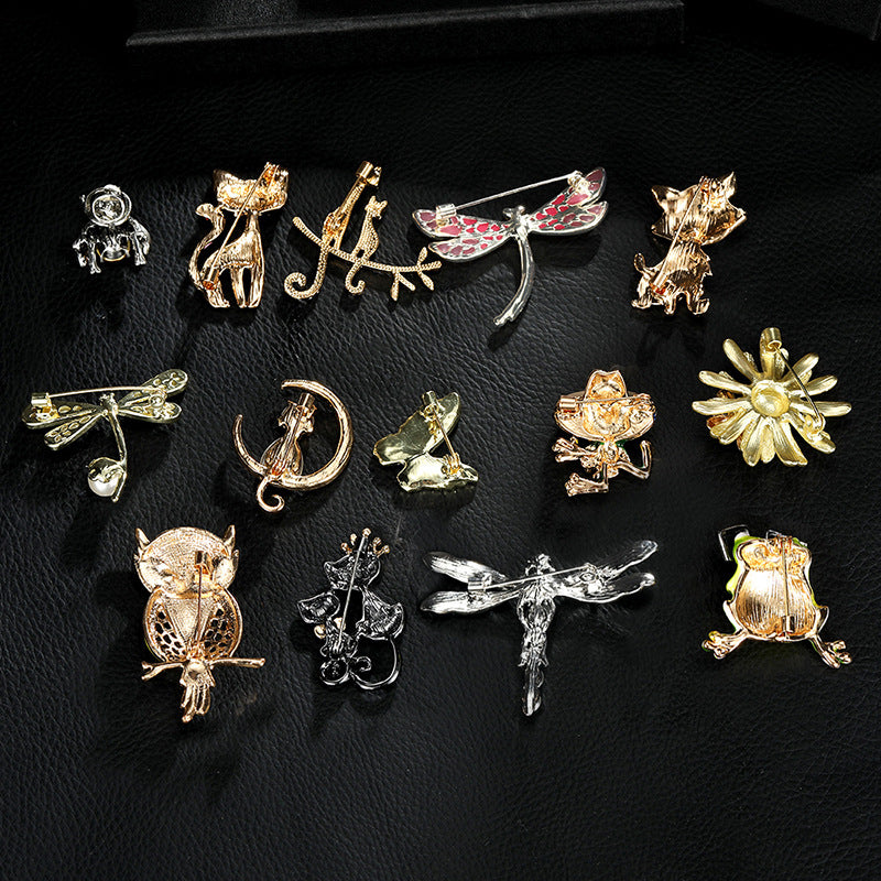 Broche animale polyvalente en alliage minimaliste