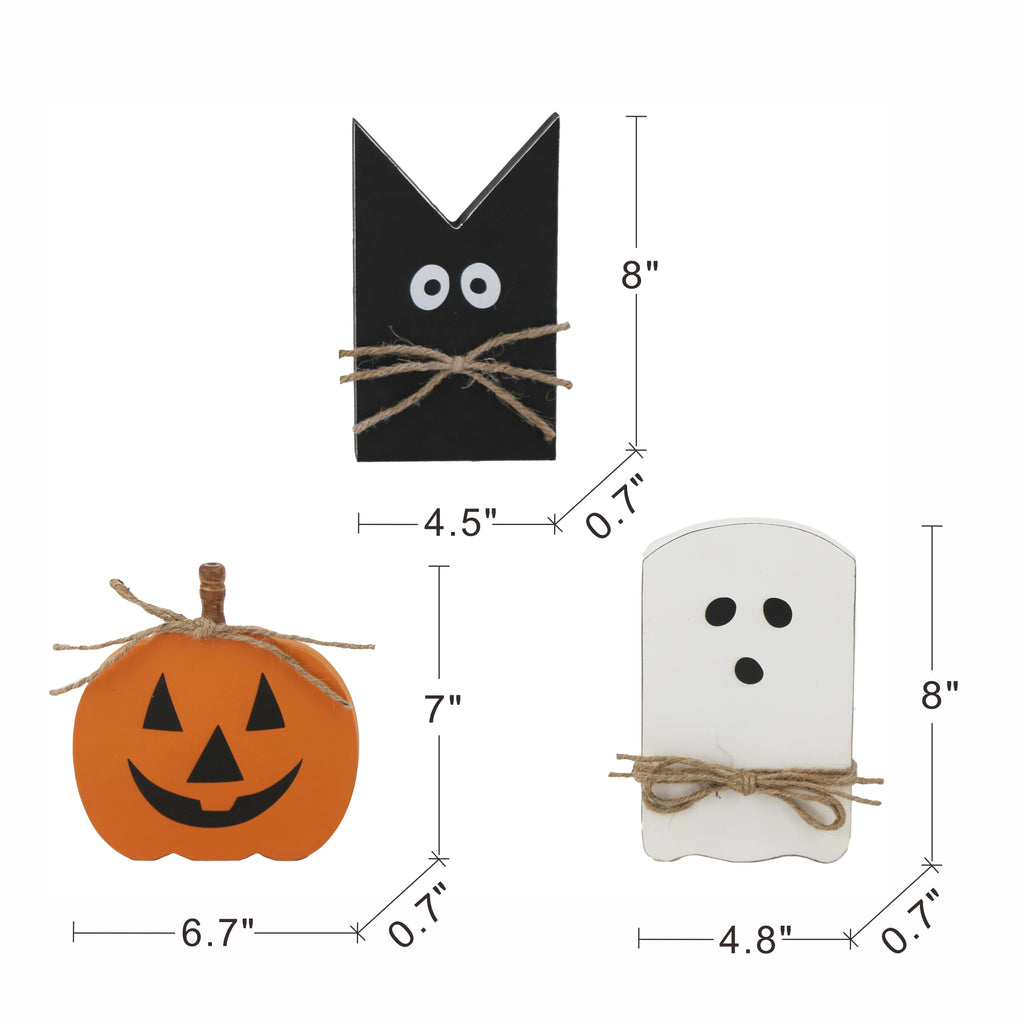 Ensemble de 3 décorations de table de vacances d'Halloween