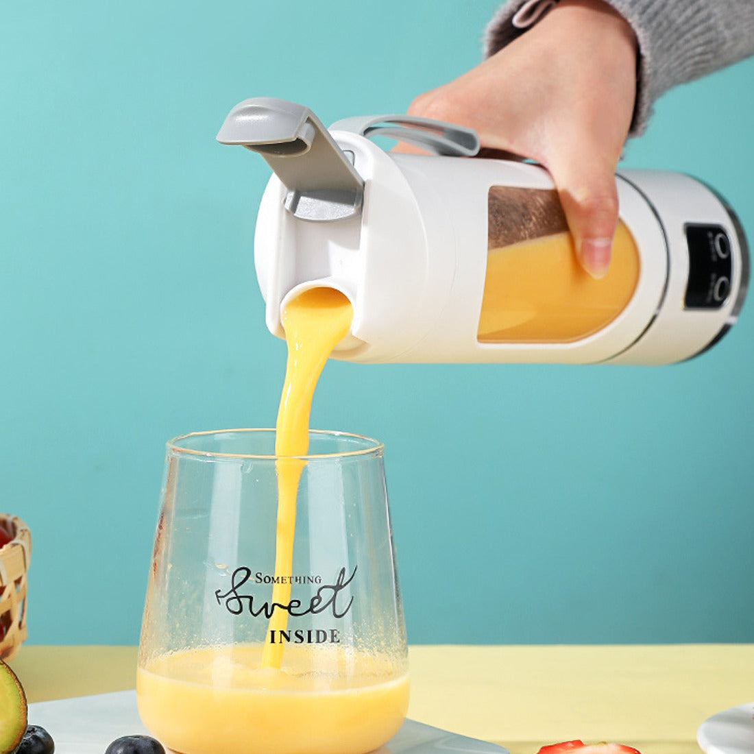 Portable USB Rechargeable Juicer Cup Mélangeur de mélangeur électrique Smoothie Maker 450ml