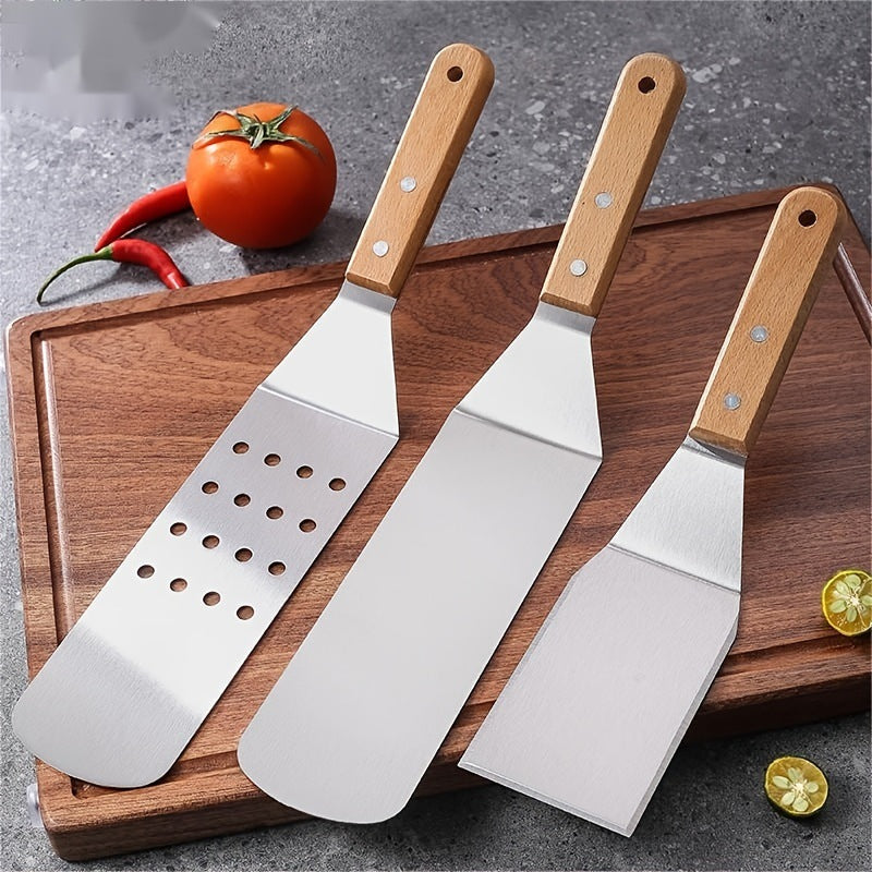 Ensemble de spatules à frire en acier inoxydable