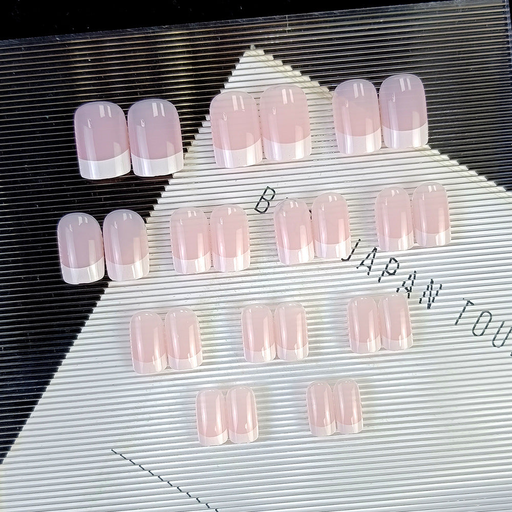 24 pièces de court carré presse-sur-la-pierre acrylique conseils pour faux ongles dans un simple St