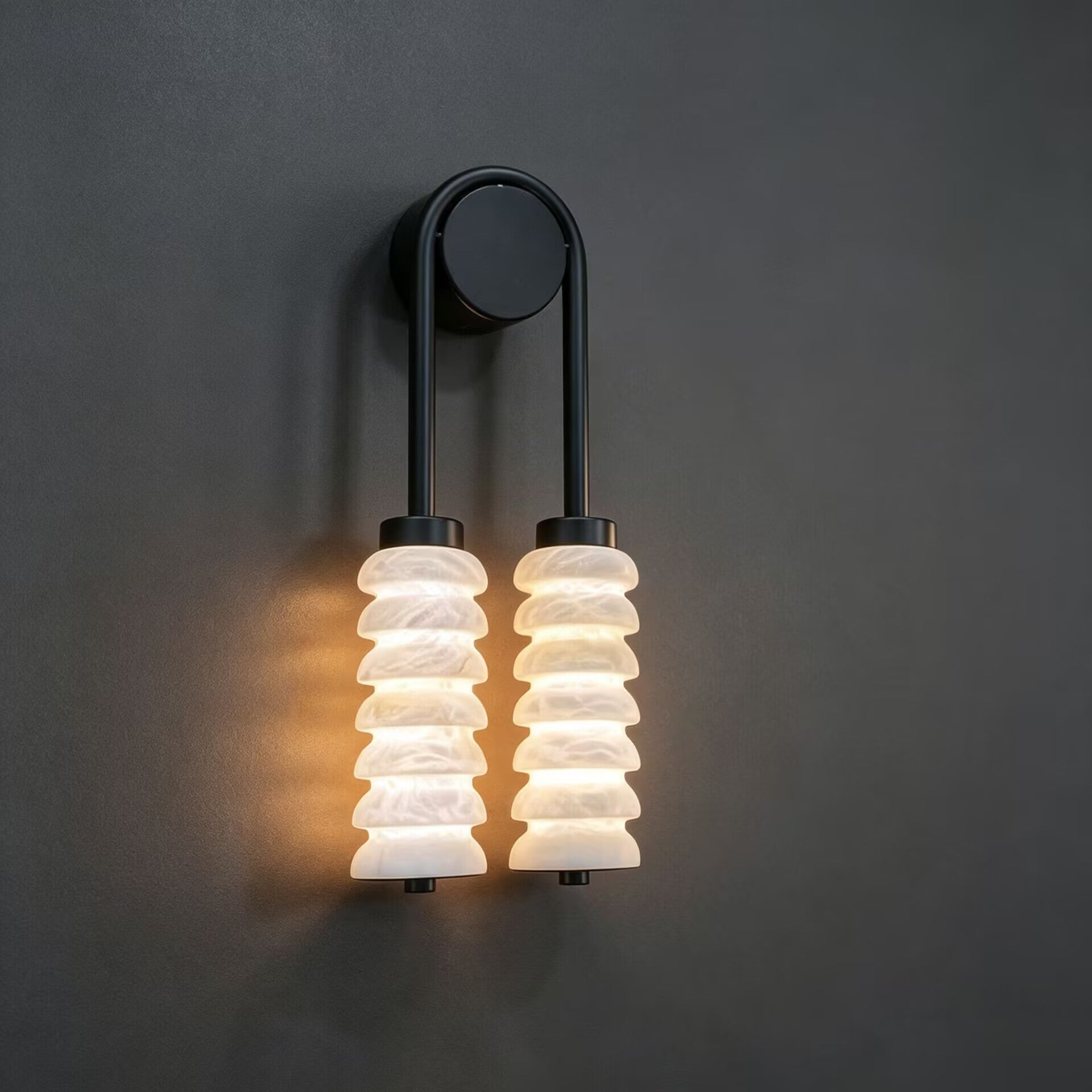 Lampe murale en marbre naturel de style français Light Luxury Living Room Lighting