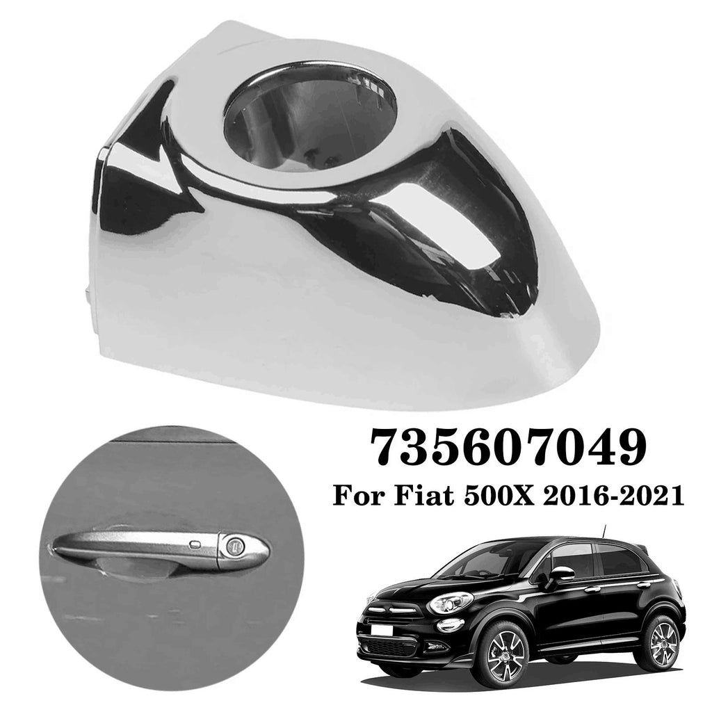Couverture de poignée de poignée de porte avant Chrome pour Fiat 500X 2016-2021 735607049
