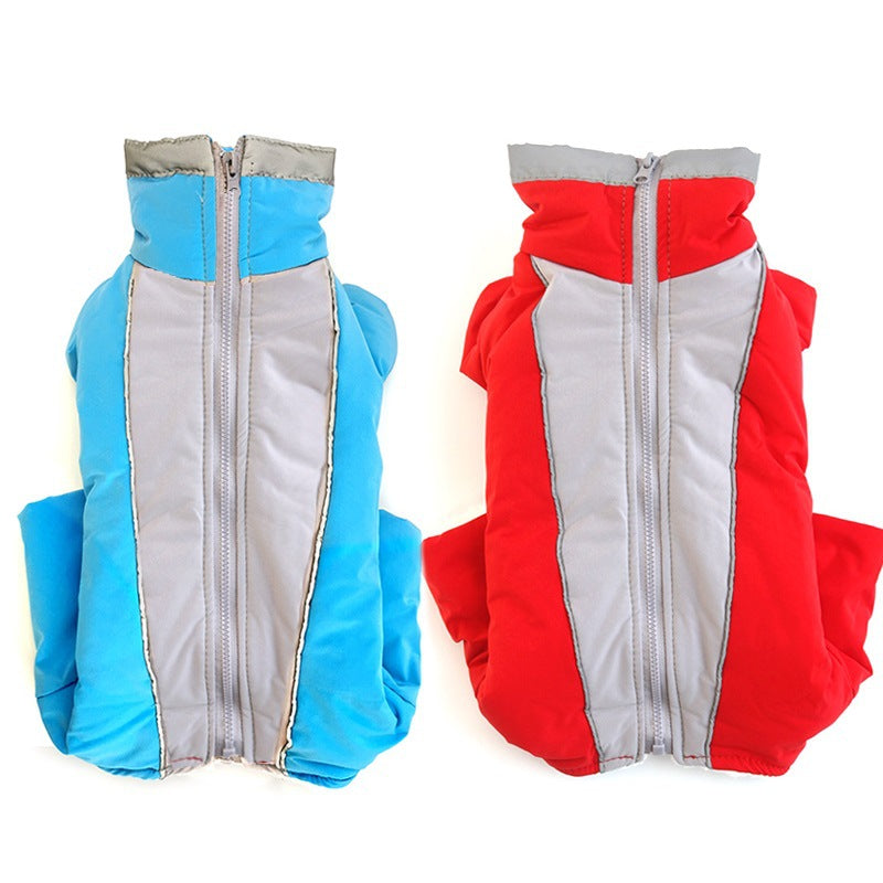Revêtement en coton velouté en peluche manteau chaud et confortable manteau de chien réfléchissant